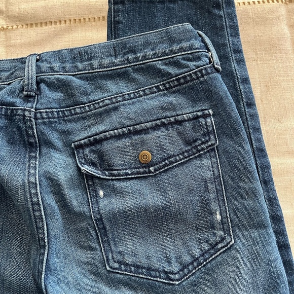 GAP 1969 Distressed Sexy Boyfriend Jeans, Flap Pockets, Size 27/4 - Picture 6 of 9